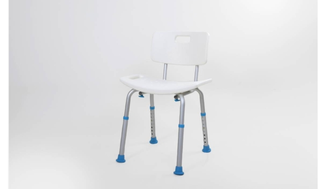 Atlantis Contour Shower Stool With Back