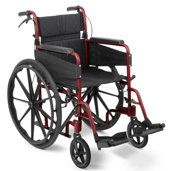 Super Chair Lightweight Transit Travel Wheelchair