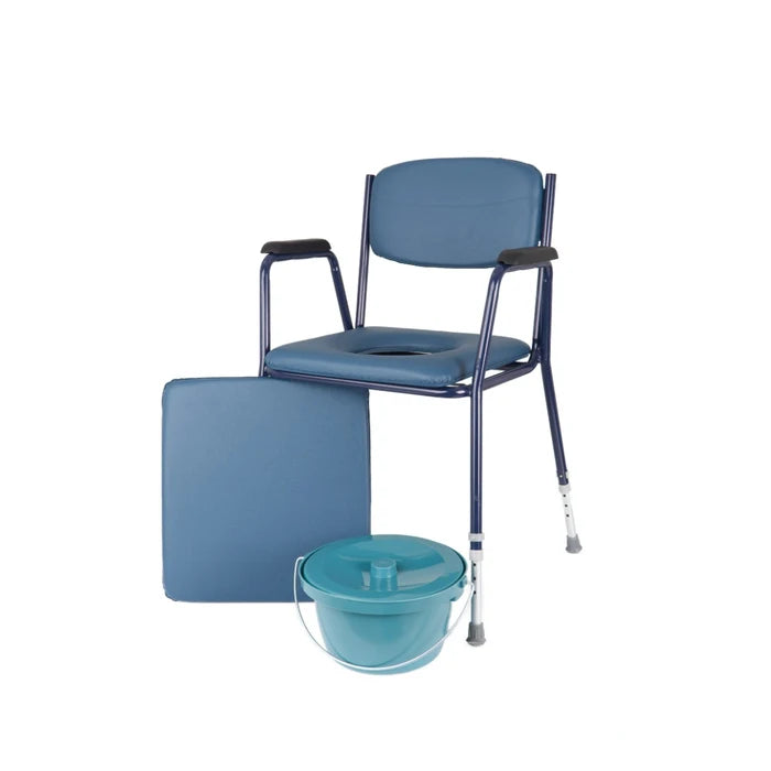 Comfort commode - adjustable height