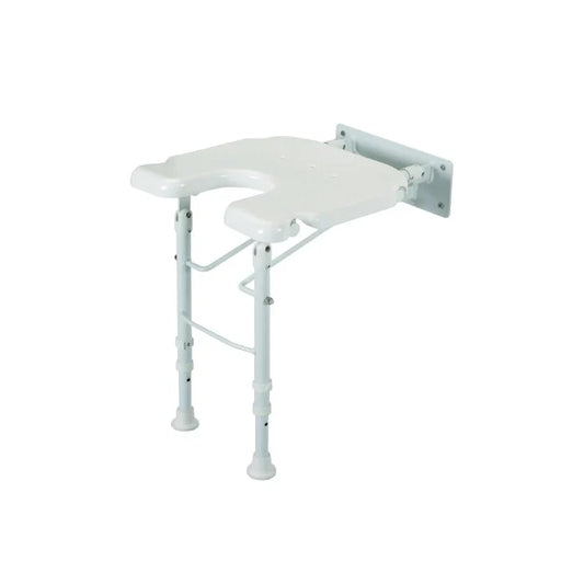 White Line Wall Mounted Shower Seat